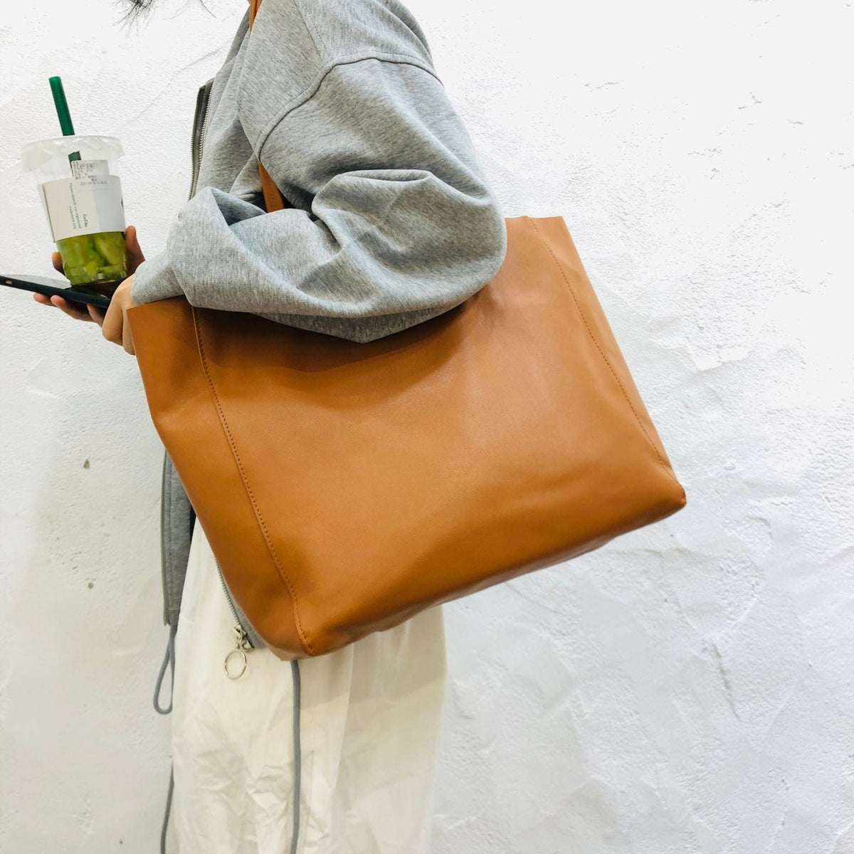 Leather Ladies Handmade Tote Shoulder Bag