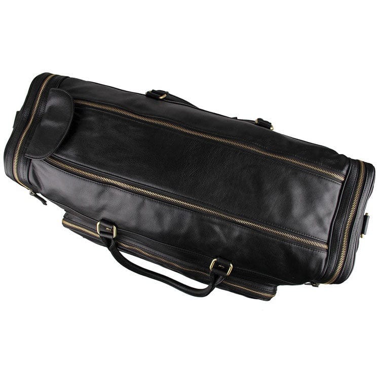 High-Capacity Leather Travel Bag In The First Layer Of Cowhide
