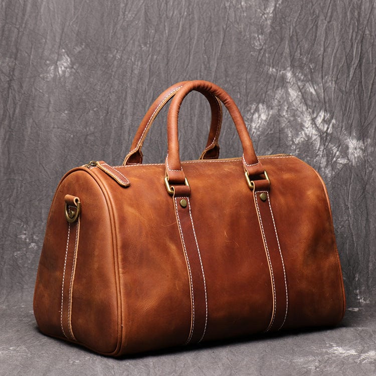 Crazy Horse Leather Short-Distance Business Travel Bag Simple One-Shoulder Messenger Bag