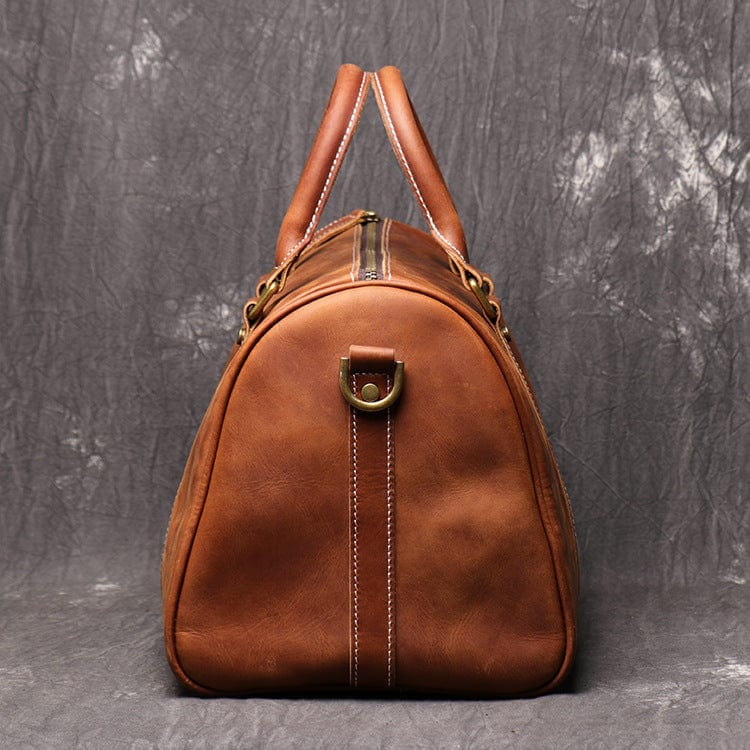 Crazy Horse Leather Short-Distance Business Travel Bag Simple One-Shoulder Messenger Bag