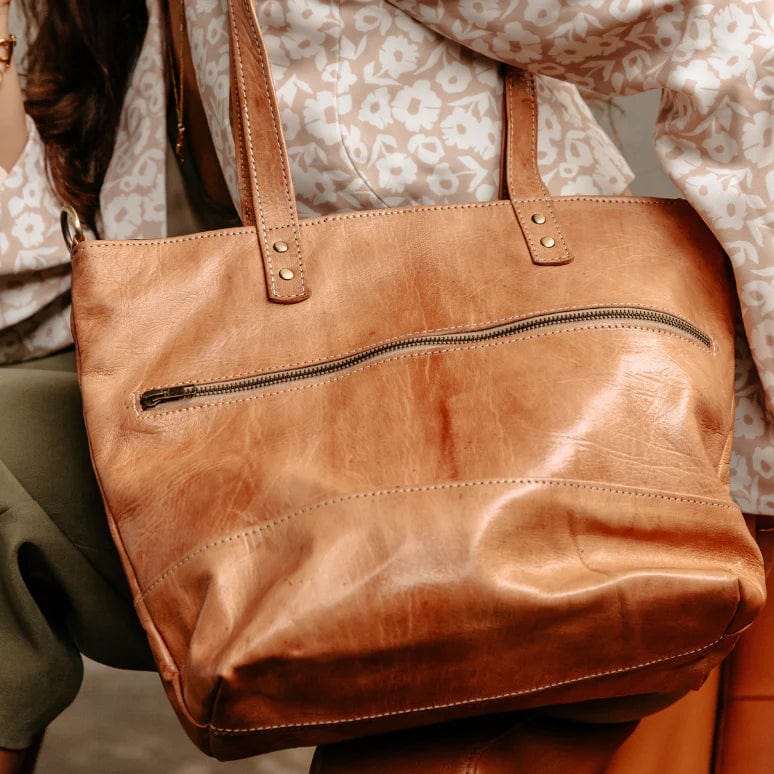 Mogador Tote Leather Shoulder Bag