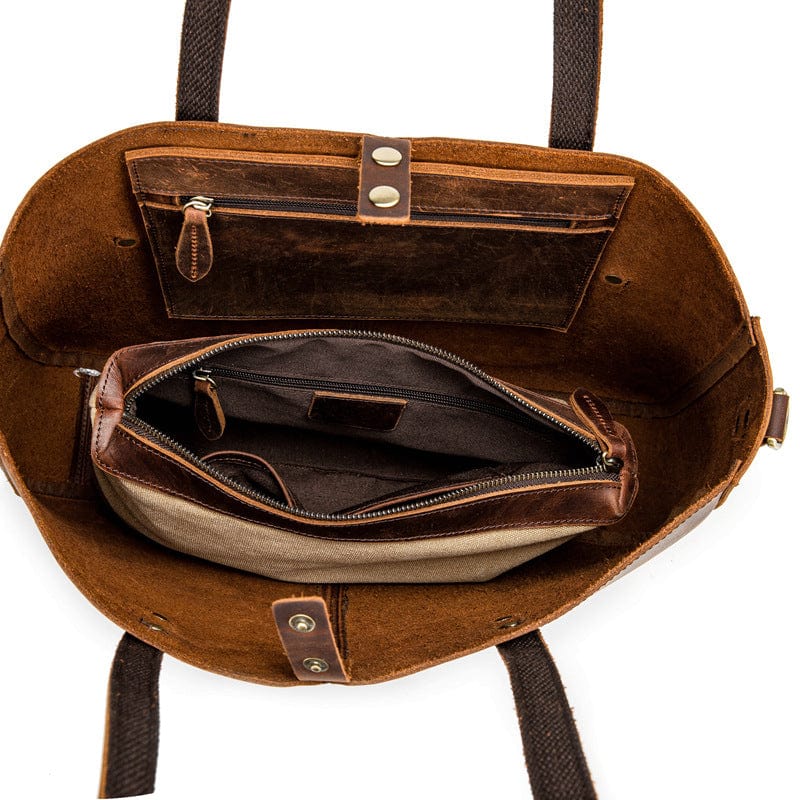 Genuine Leather Women&#39;s Shoulder Bag Leisure Large-capacity Leather Women&#39;s Handbag