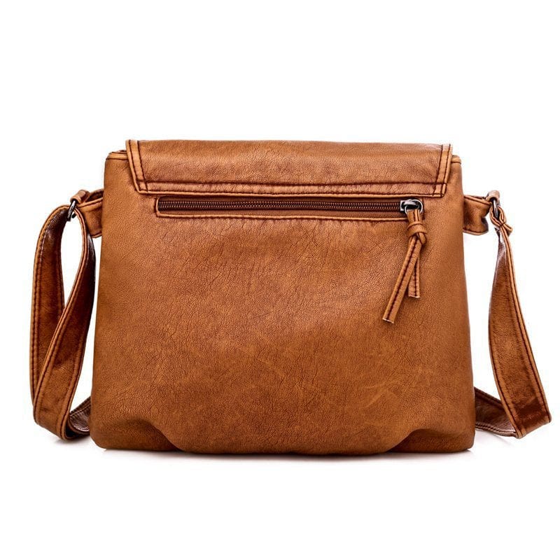 Women&#39;s Soft Leather Retro One Shoulder Large Capacity Bag