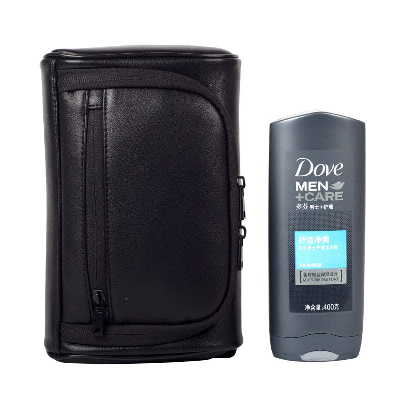 New Travel PU Leather Men&#39;s Wash Bag