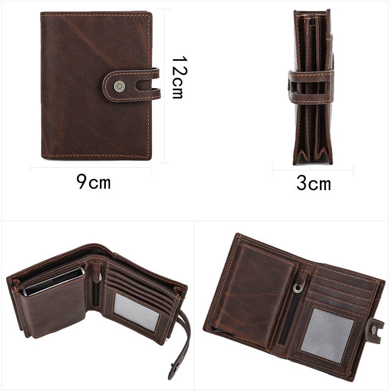 RFID Anti-theft Brush Buckle For Men&#39;s Wallet