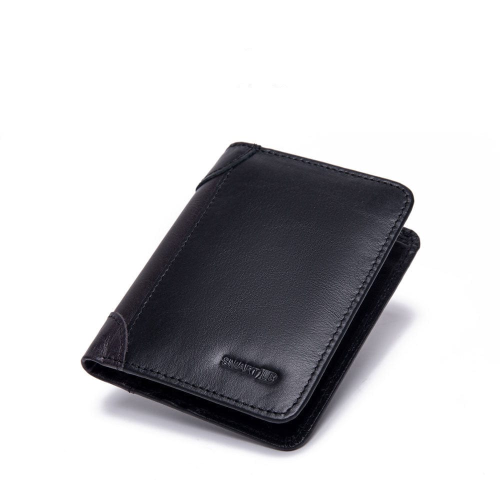 Men&#39;s Leather Multi-card Smart Anti-lost Wallet