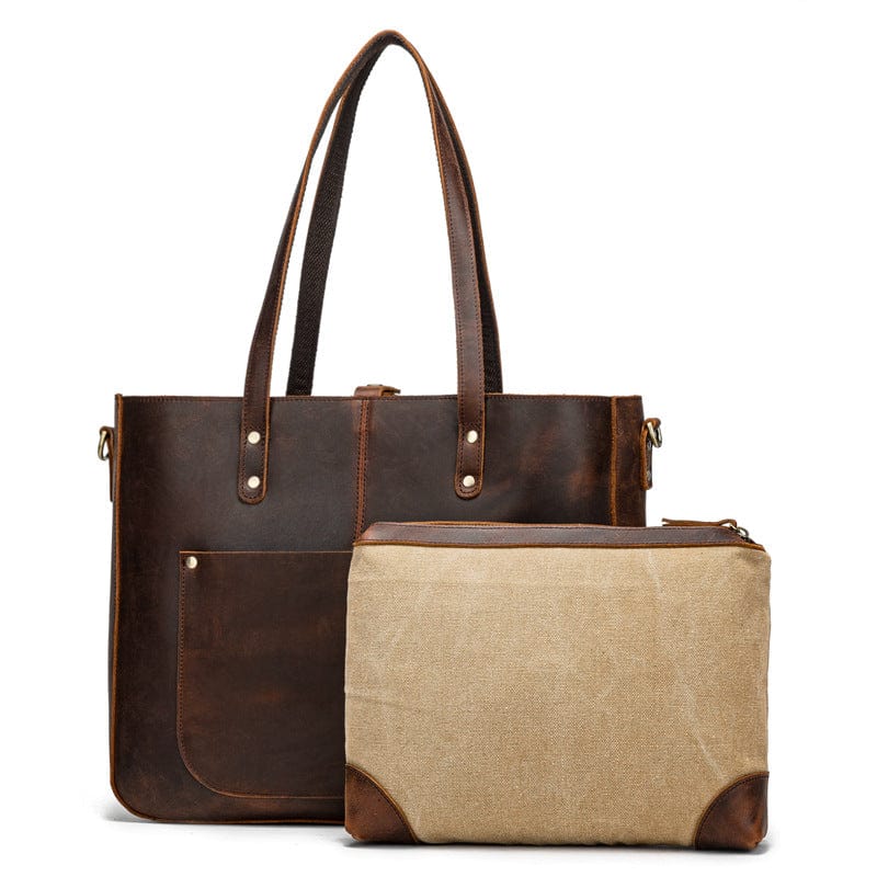 Genuine Leather Women&#39;s Shoulder Bag Leisure Large-capacity Leather Women&#39;s Handbag