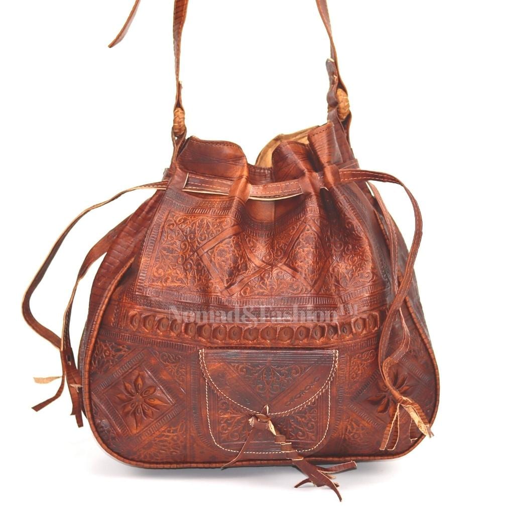 Leather Handbag Boho Style Shoulder Bag