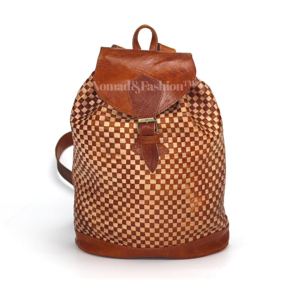 Backpack Moroccan Handmade leather Rustic style