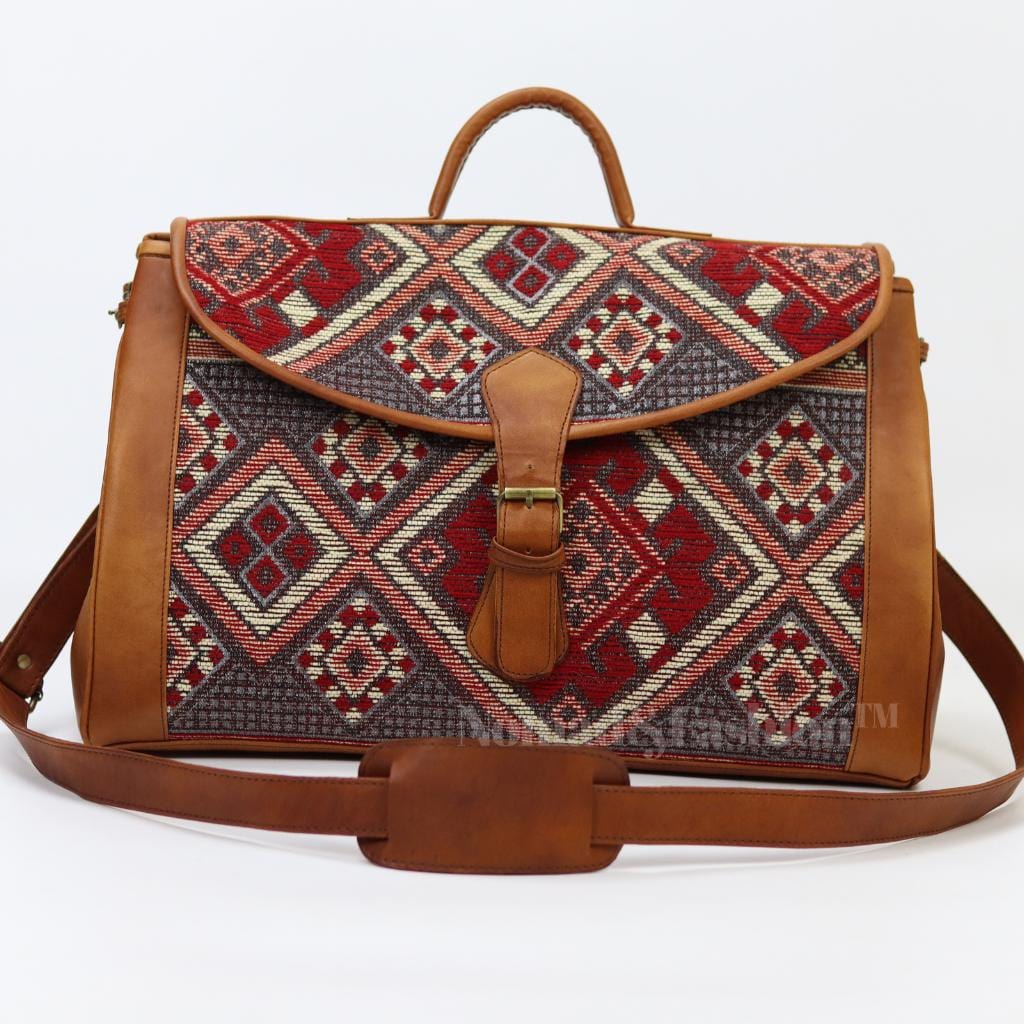 Vintage Atlas Kilim travel bag Large Carry On ,Travel Weekender Overnight Bag