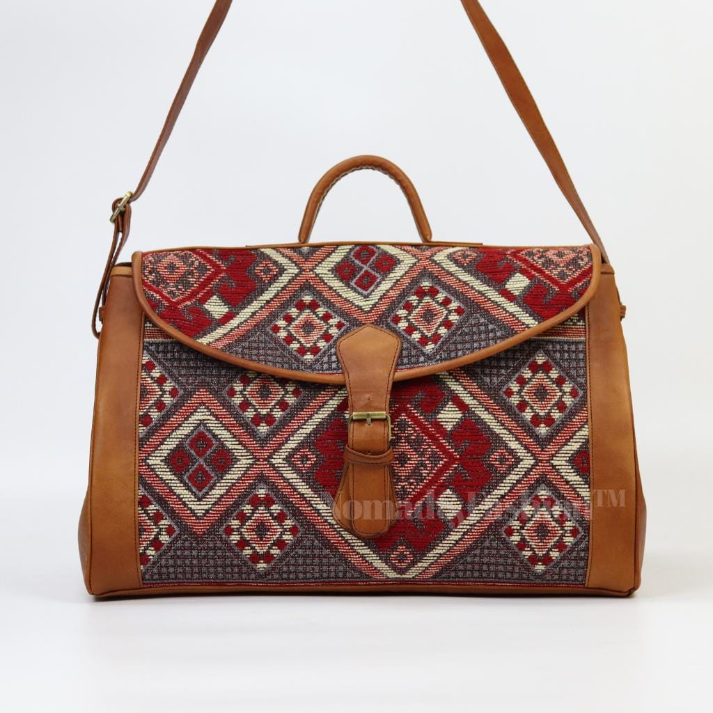 Vintage Atlas Kilim travel bag Large Carry On ,Travel Weekender Overnight Bag