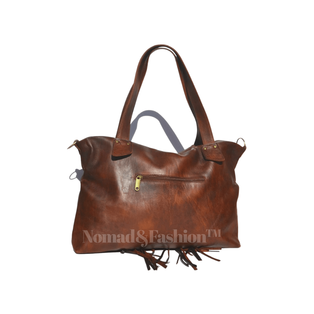 Leather Fringe shoulder Bag