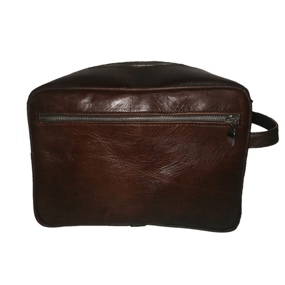 Handcrafted Leather Dopp Kits Men’s Toiletry Bag Travel Organizer Groomsmen Gift 2 color - nomad&amp;fashion
